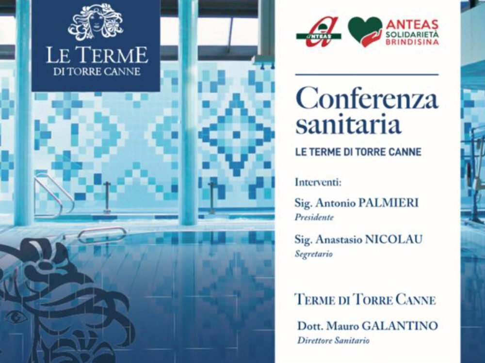 CONFERENZA SANITARIA: LE TERME DI TORRE CANNE